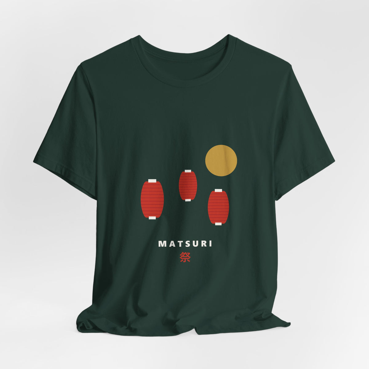 Matsuri Lanterns T-Shirt - original anime design, view 6