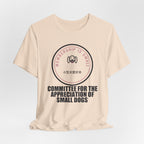Committee For The Appreciation Of Small Dogs Funny Anime T-Shirt - original anime design, view 9