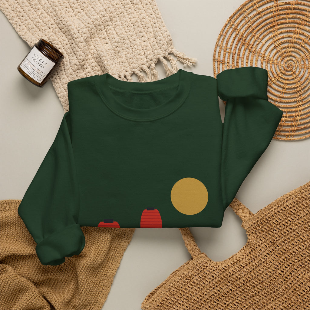 Matsuri Lanterns Sweatshirt - original anime design, view 30