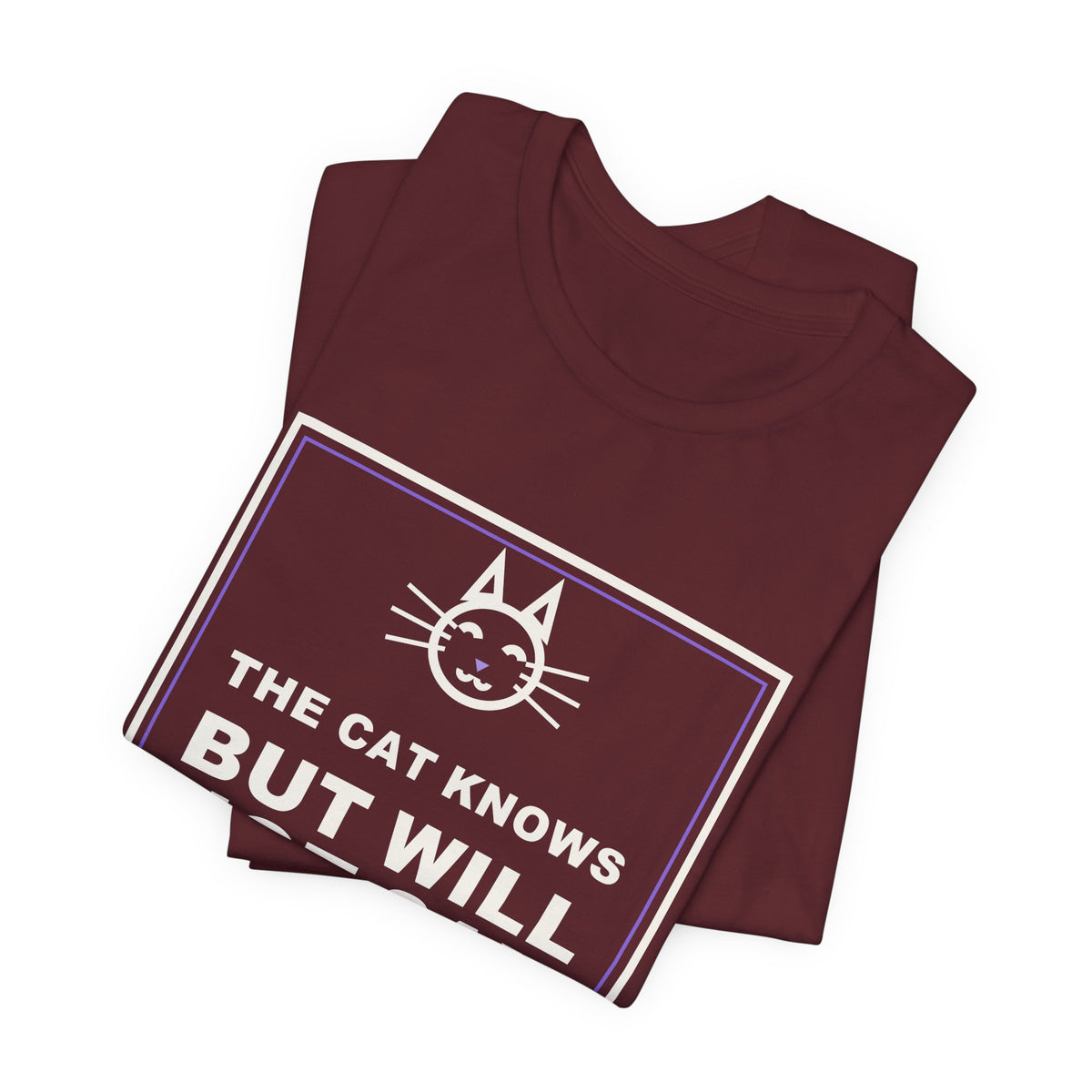 The Cat Knows But Will Not Say Funny Anime T-Shirt - original anime design, view 23