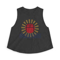 Torii Gate Crop Top in Dark Grey Heather