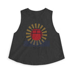Torii Gate Crop Top in Dark Grey Heather