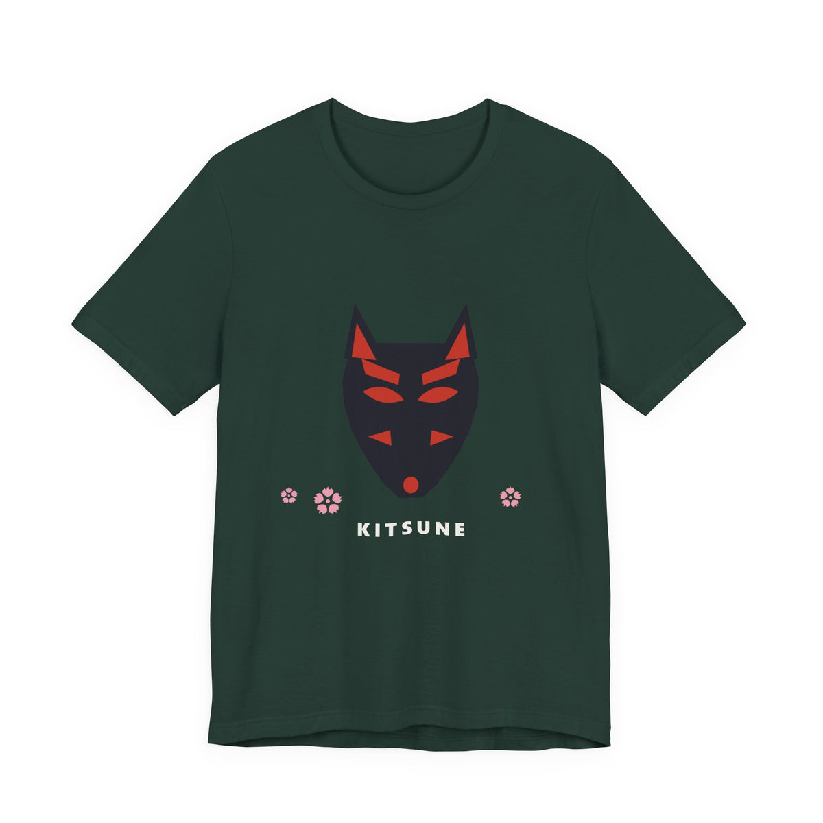 Kitsune Mask T-Shirt in Forest