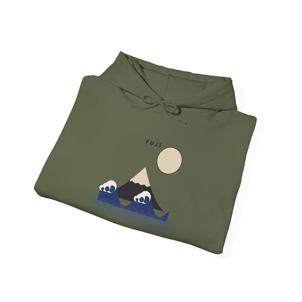 Fuji & Wave Hoodie - original anime design, view 21