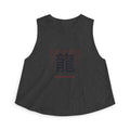 Ryu Dragon Crop Top in Dark Grey Heather