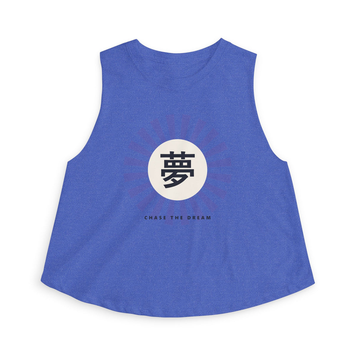Yume Crop Top in Heather True Royal