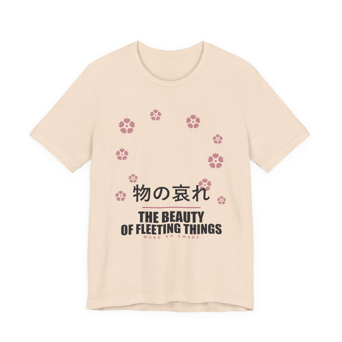 Mono No Aware Anime T-Shirt in Soft Cream