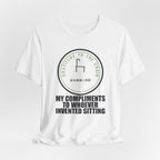 My Compliments To Whoever Invented Sitting Funny Anime T-Shirt - original anime design, view 3