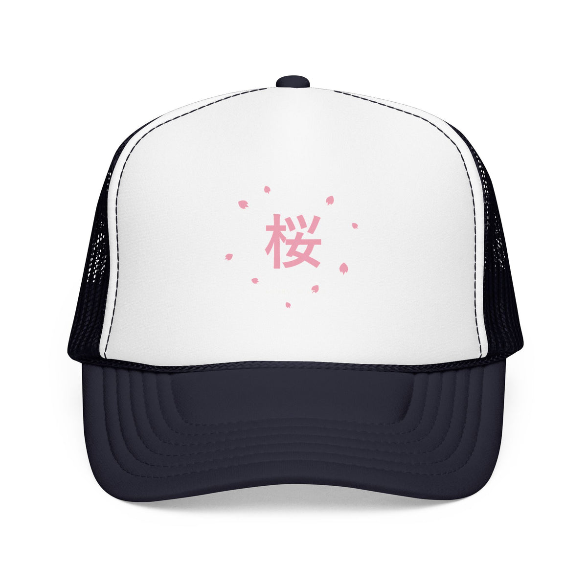 Sakura Season Trucker Cap in Navy