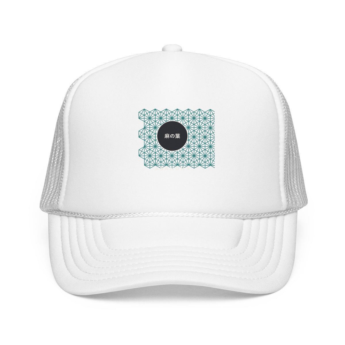 Asanoha Trucker Cap in White