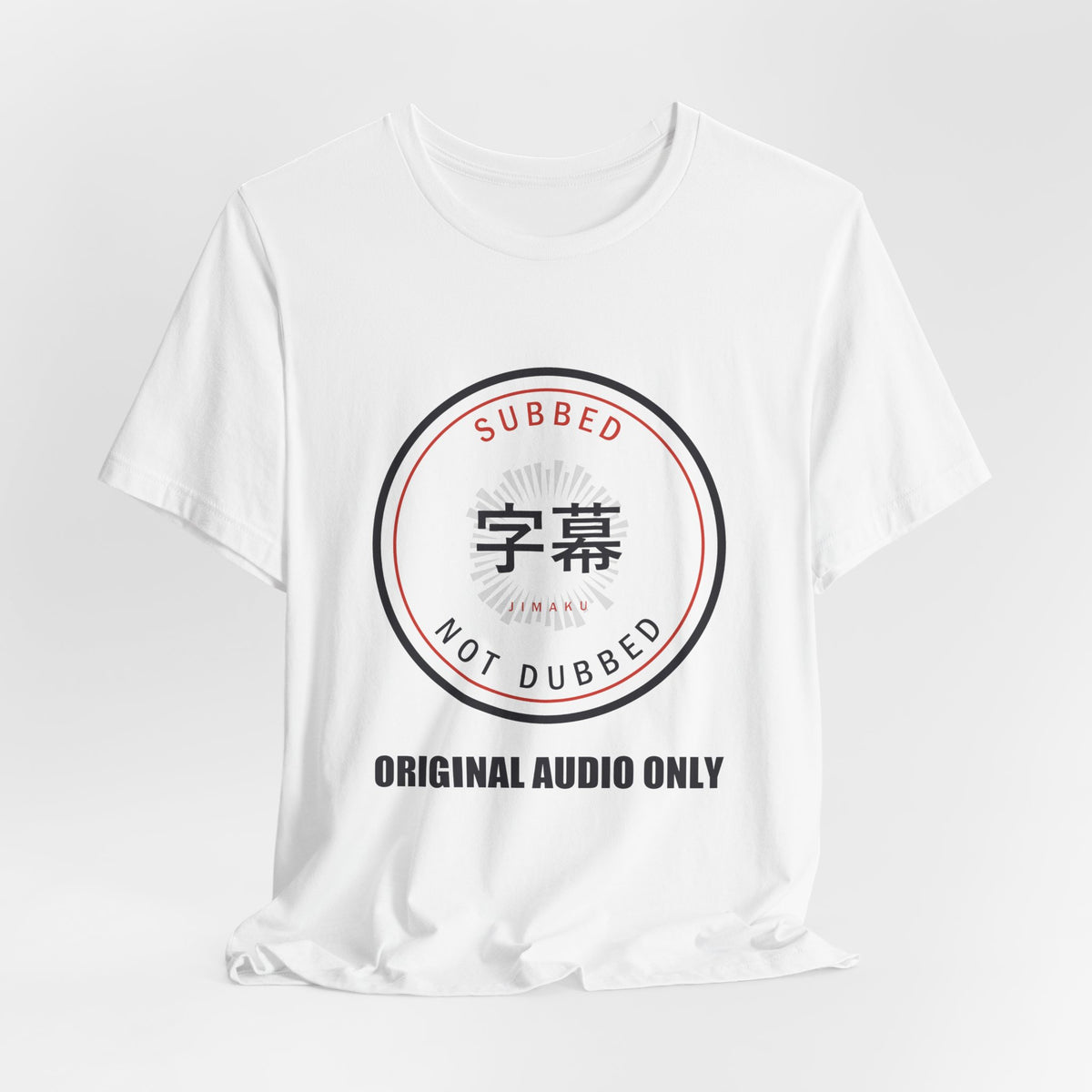Subbed Not Dubbed Anime T-Shirt - original anime design, view 4