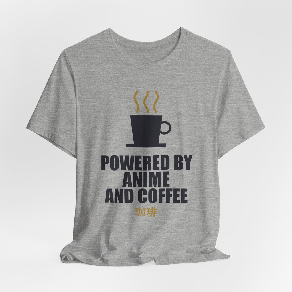 Powered By Anime And Coffee T-Shirt - original anime design, view 16