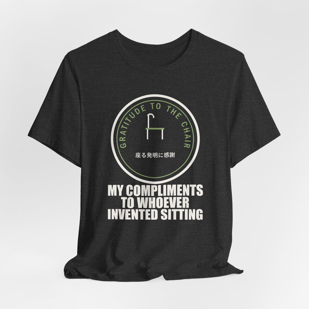 My Compliments To Whoever Invented Sitting Funny Anime T-Shirt - original anime design, view 18