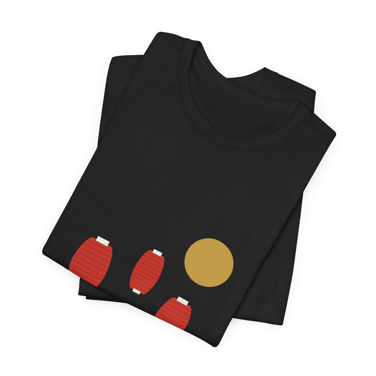 Matsuri Lanterns T-Shirt - original anime design, view 2