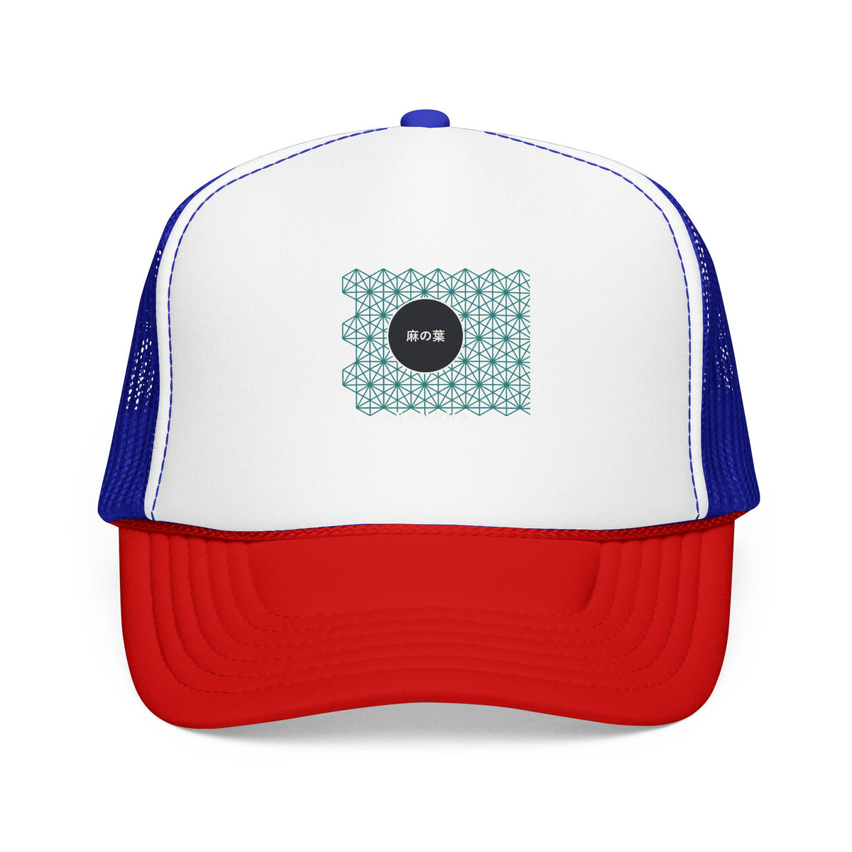 Asanoha Trucker Cap in Red