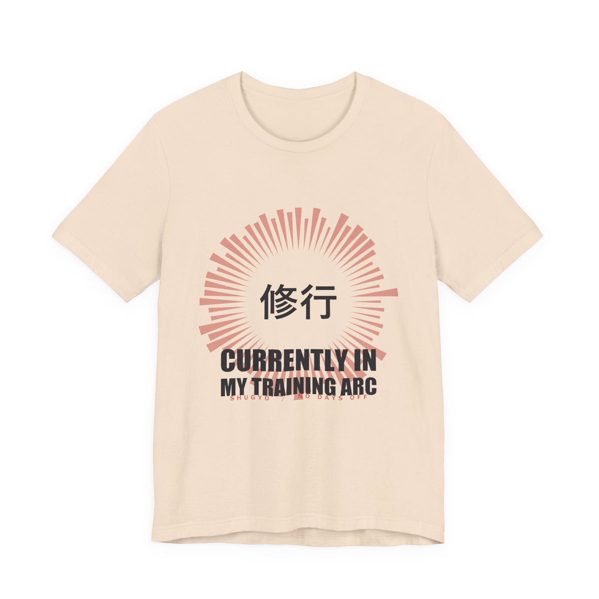 Training Arc Anime T-Shirt in Soft Cream