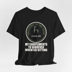 My Compliments To Whoever Invented Sitting Funny Anime T-Shirt - original anime design, view 6