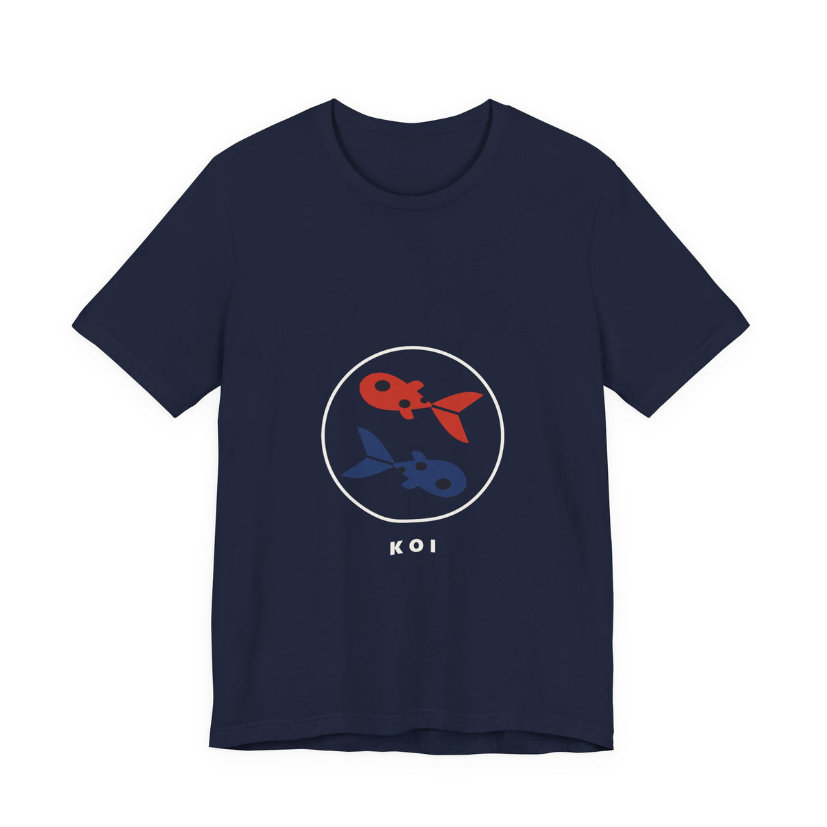 Koi Pair T-Shirt in Navy
