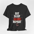 Eat Sleep Anime Repeat T-Shirt - original anime design, view 19