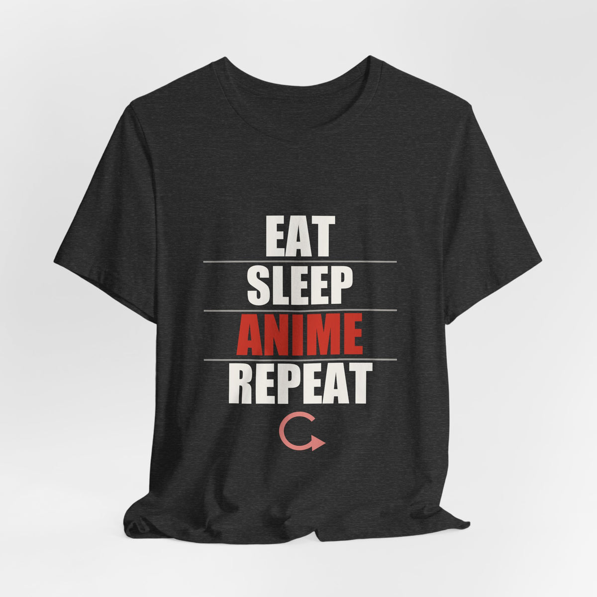 Eat Sleep Anime Repeat T-Shirt - original anime design, view 19