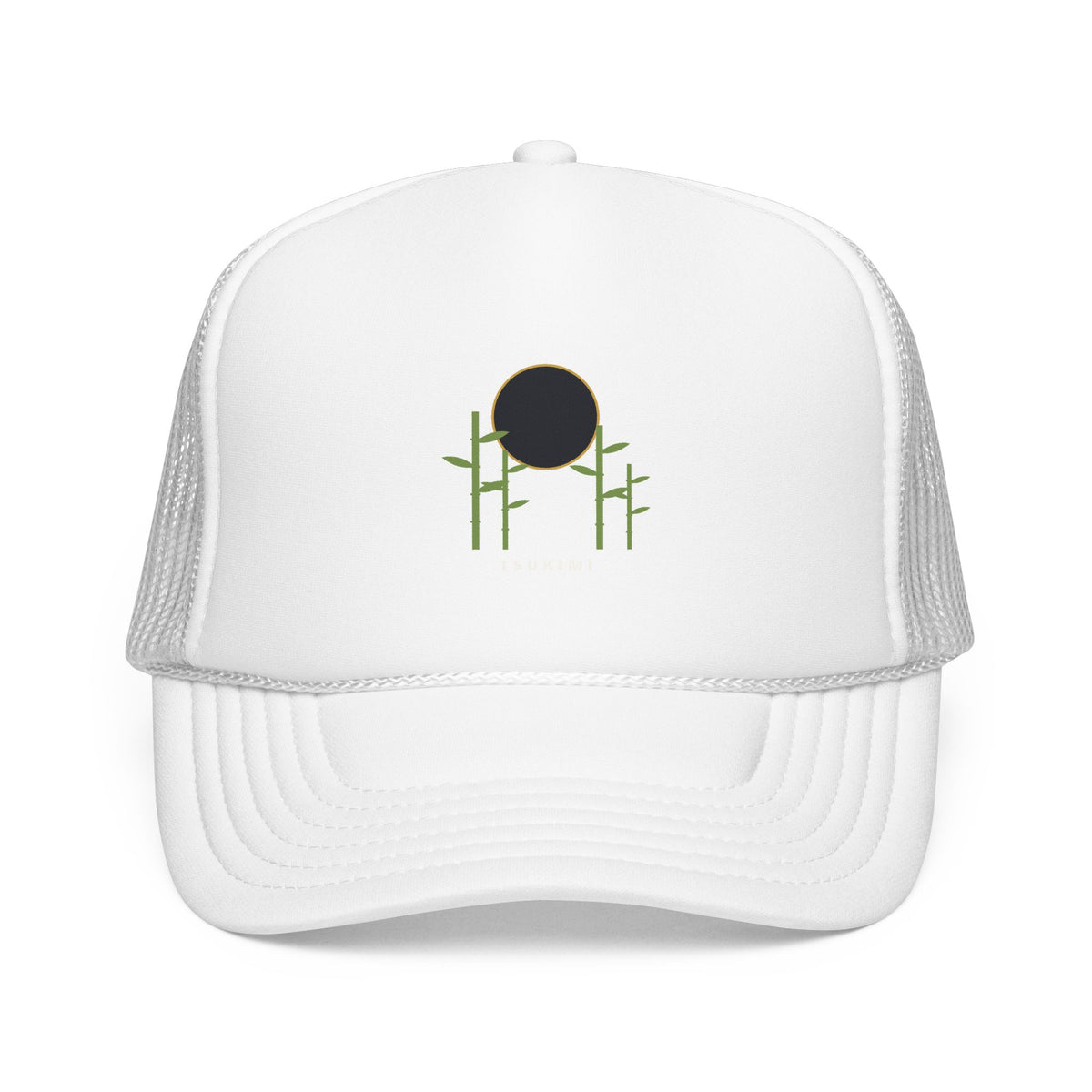 Tsukimi Trucker Cap in White