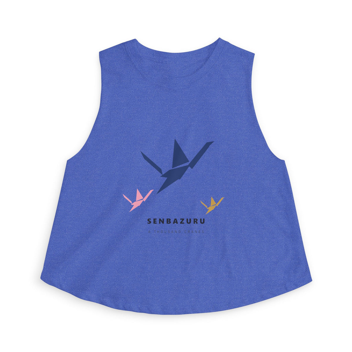 Senbazuru Crop Top in Heather True Royal