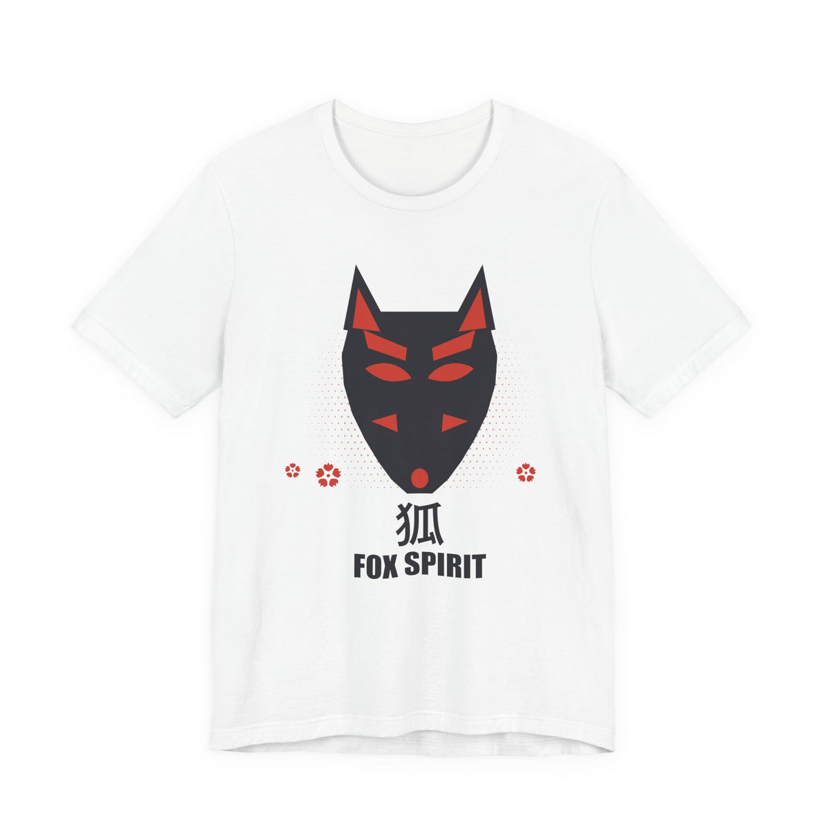 Fox Spirit Anime T-Shirt in White