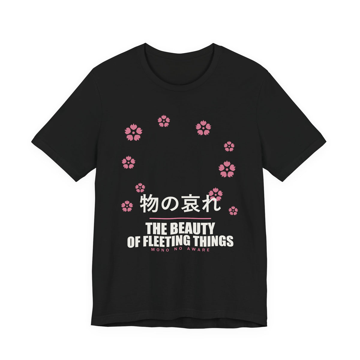 Mono No Aware Anime T-Shirt in Black