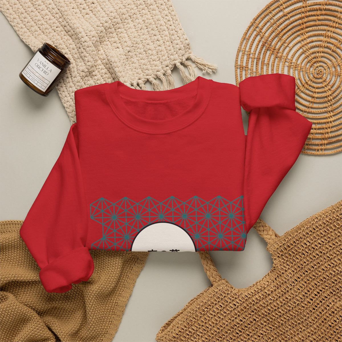 Asanoha Sweatshirt - original anime design, view 54