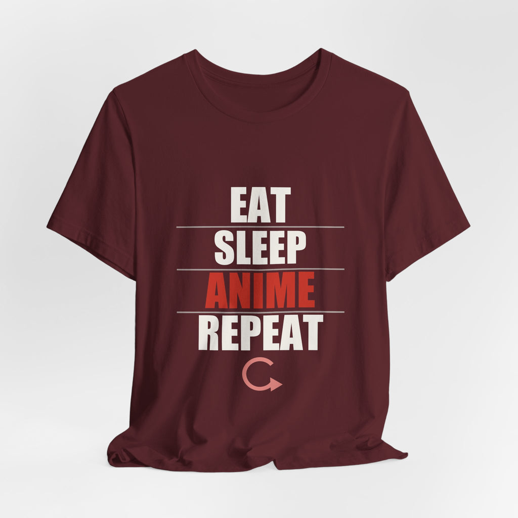 Eat Sleep Anime Repeat T-Shirt - original anime design, view 25