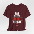 Eat Sleep Anime Repeat T-Shirt - original anime design, view 25