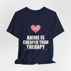 Cheaper Than Therapy Anime T-Shirt - original anime design, view 22