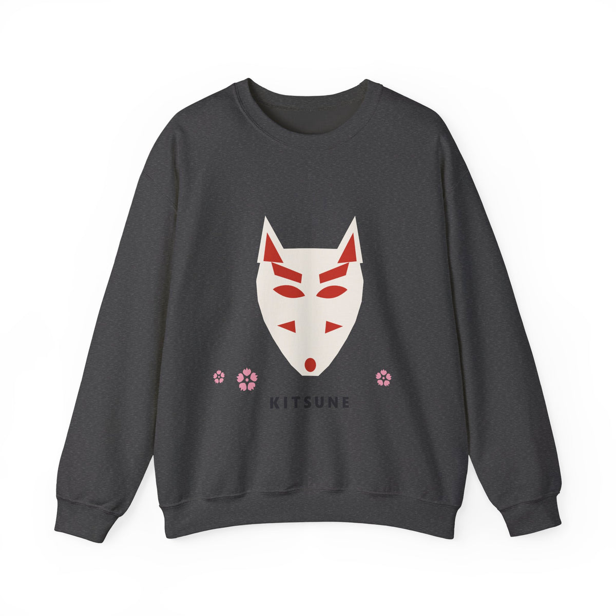 Kitsune Mask Sweatshirt in Dark Heather