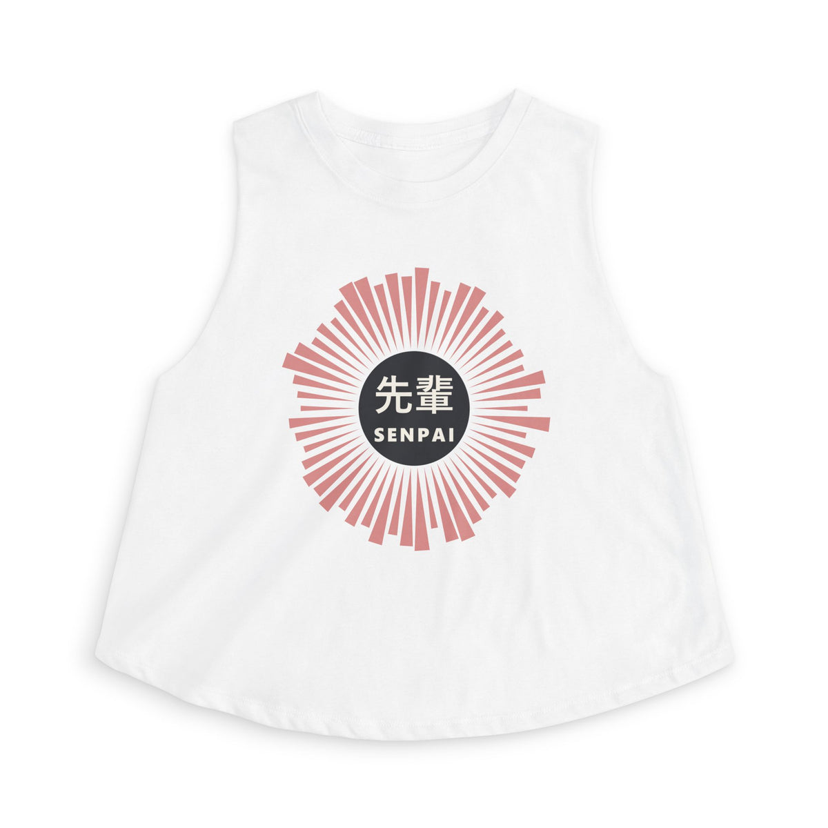 Senpai Crop Top in Solid White Blend