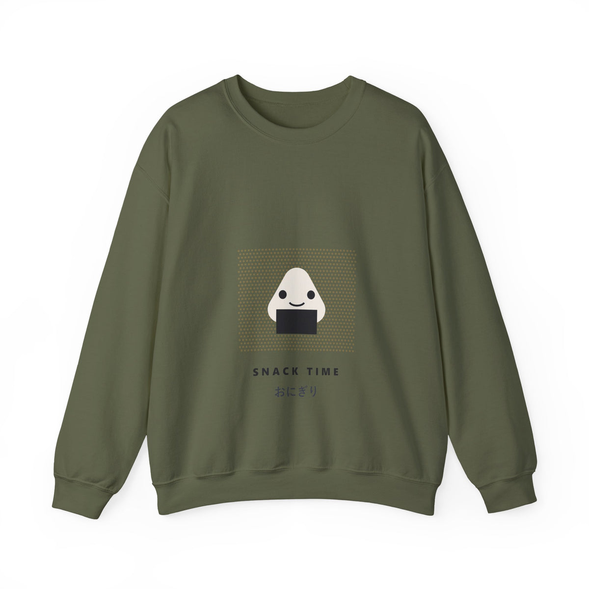 Snack Time Sweatshirt in Military Green