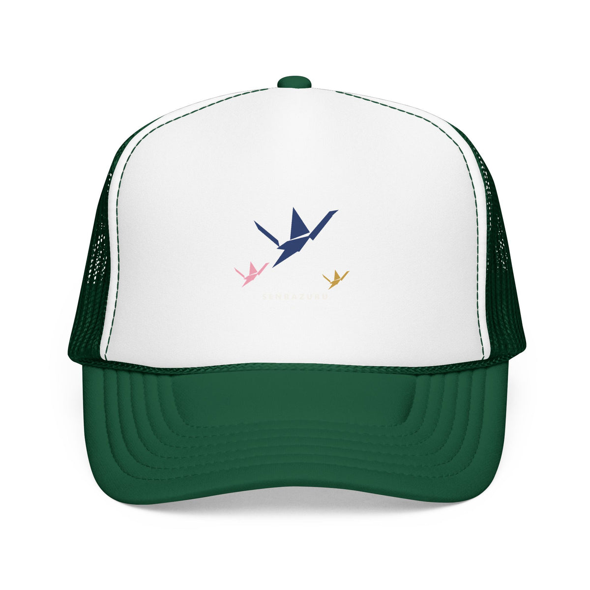 Senbazuru Trucker Cap in Kelly