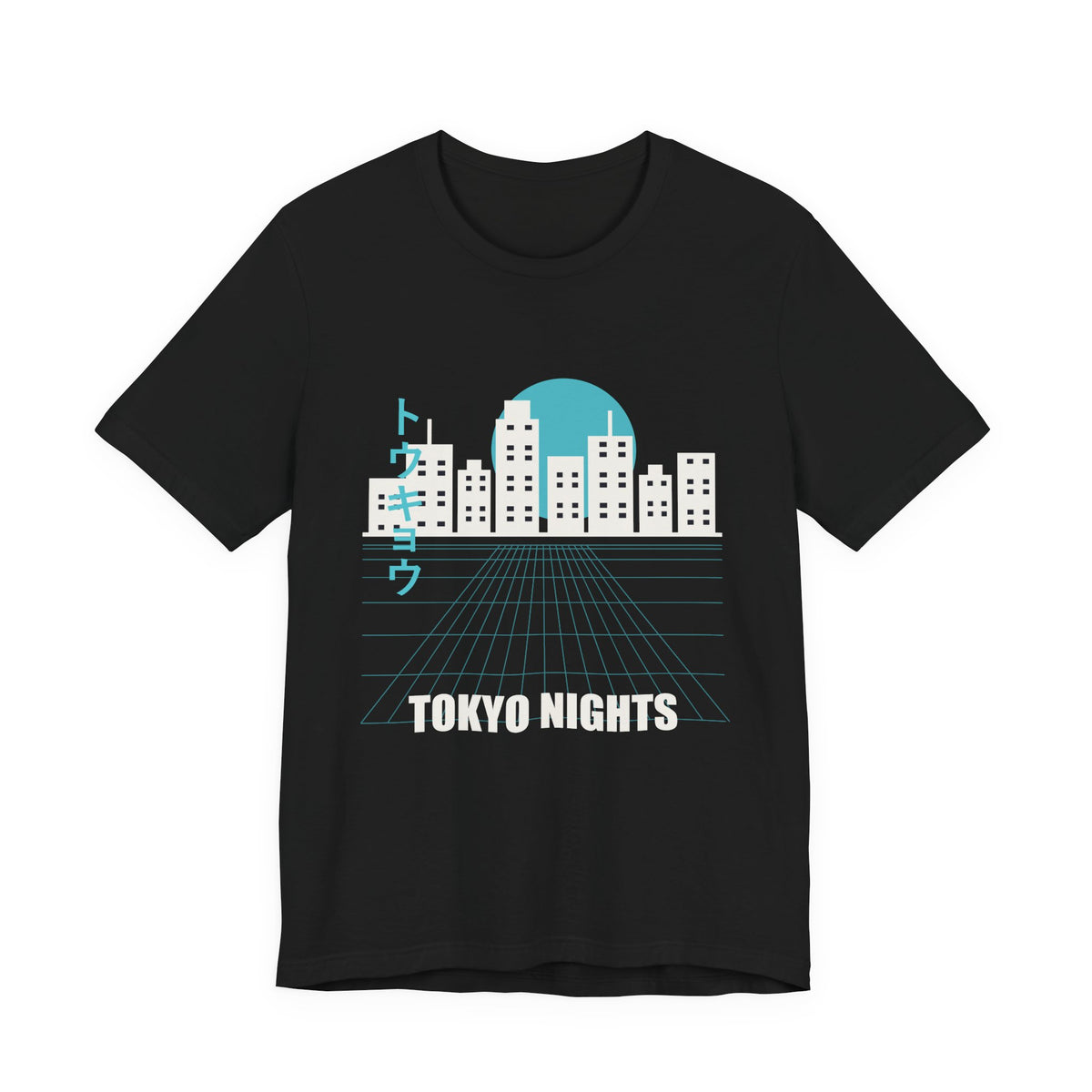 Tokyo Nights Anime T-Shirt in Black