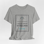 Currently Experiencing A Medium Amount Of Feelings Funny Anime T-Shirt - original anime design, view 15