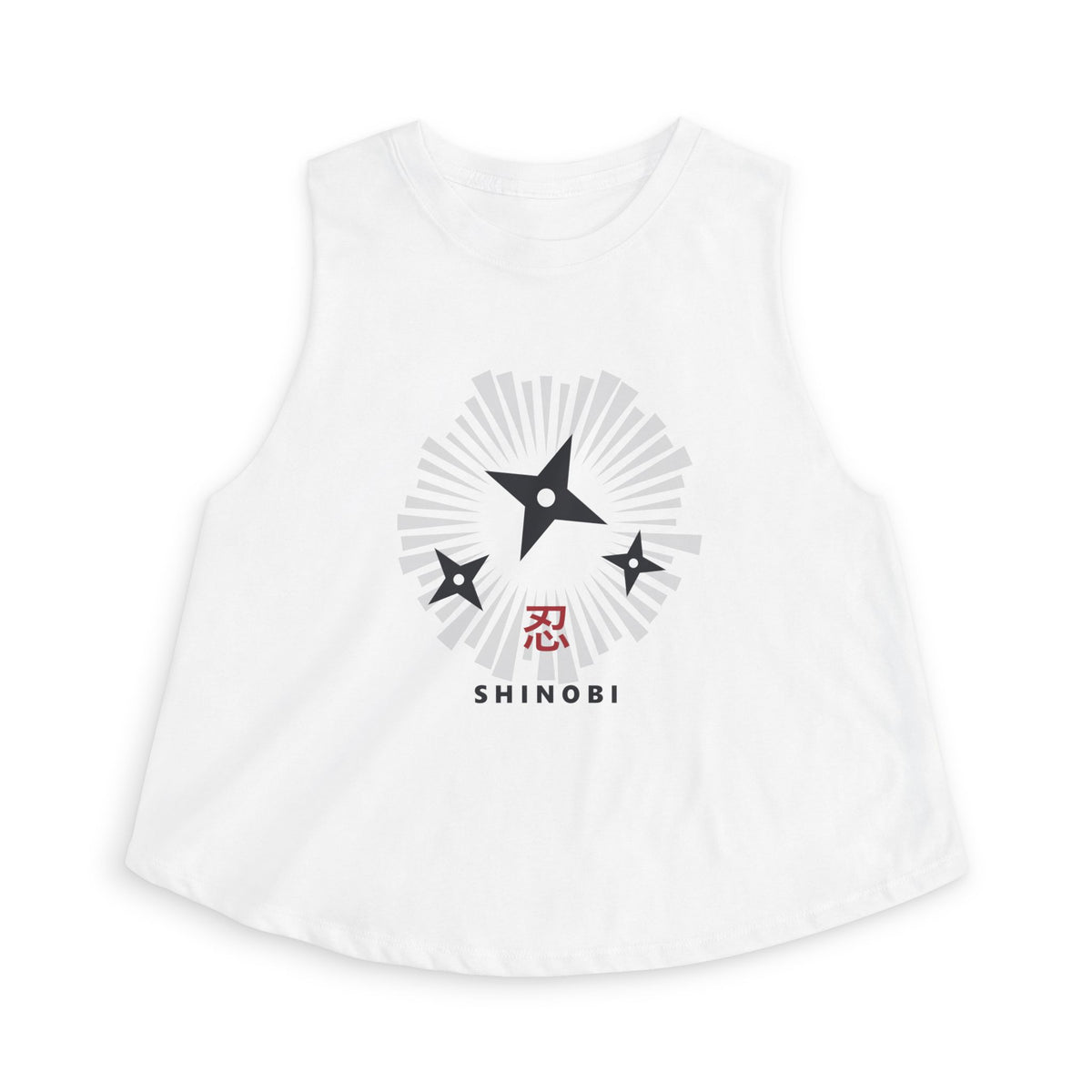 Shinobi Crop Top in Solid White Blend