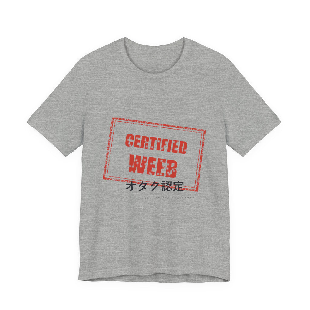Certified Weeb Anime T-Shirt in Athletic Heather