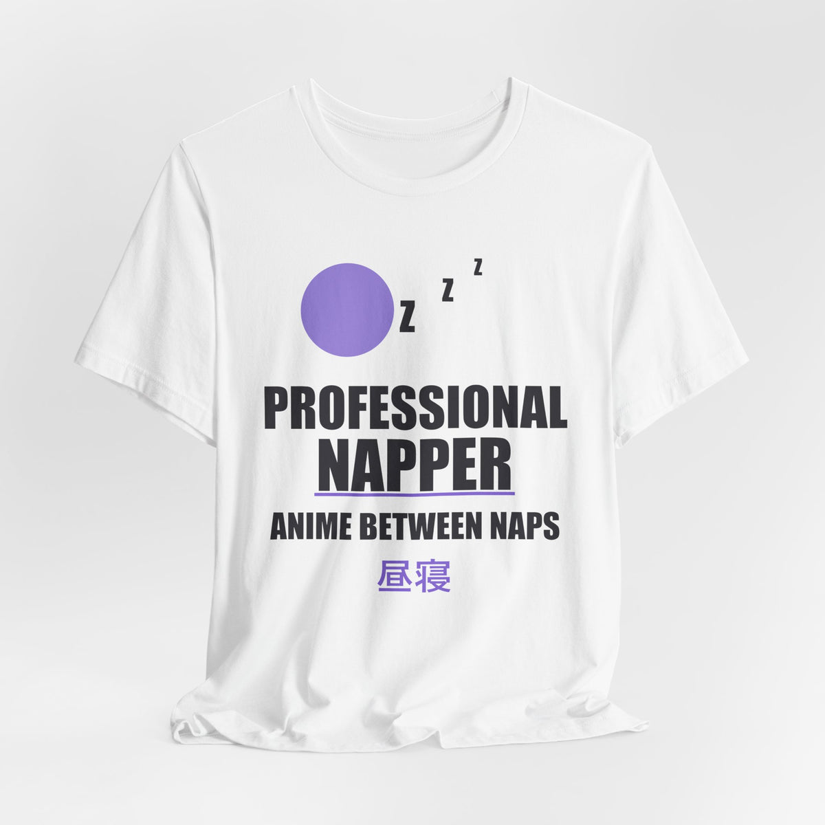 Professional Napper Anime T-Shirt - original anime design, view 4