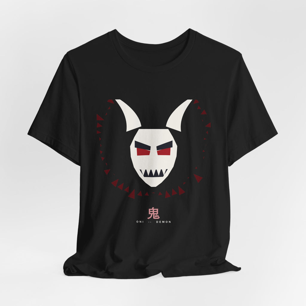 Oni Mask Anime T-Shirt - original anime design, view 7
