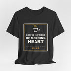 Coffee Is Friend Of Morning Heart Funny Anime T-Shirt - original anime design, view 18