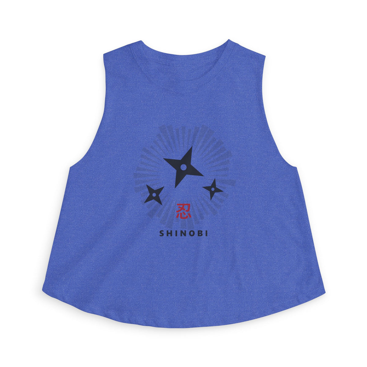 Shinobi Crop Top in Heather True Royal