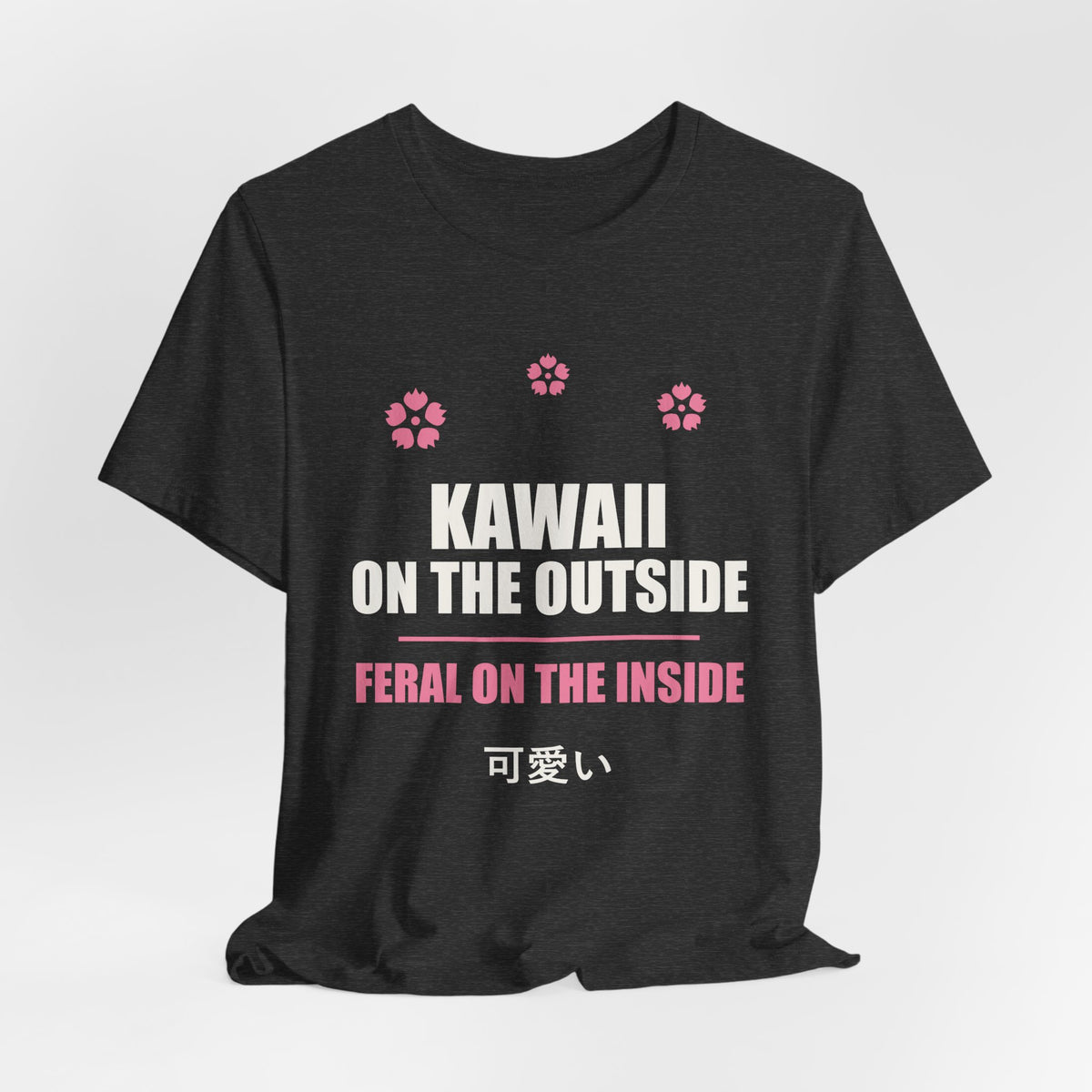 Kawaii But Feral Anime T-Shirt - original anime design, view 19
