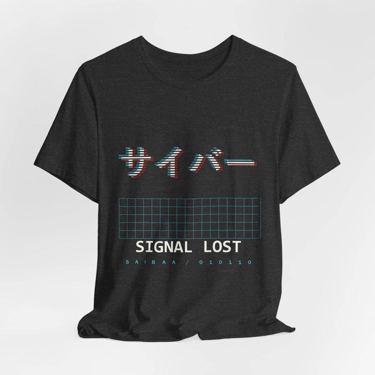 Cyber Glitch Anime T-Shirt - original anime design, view 19