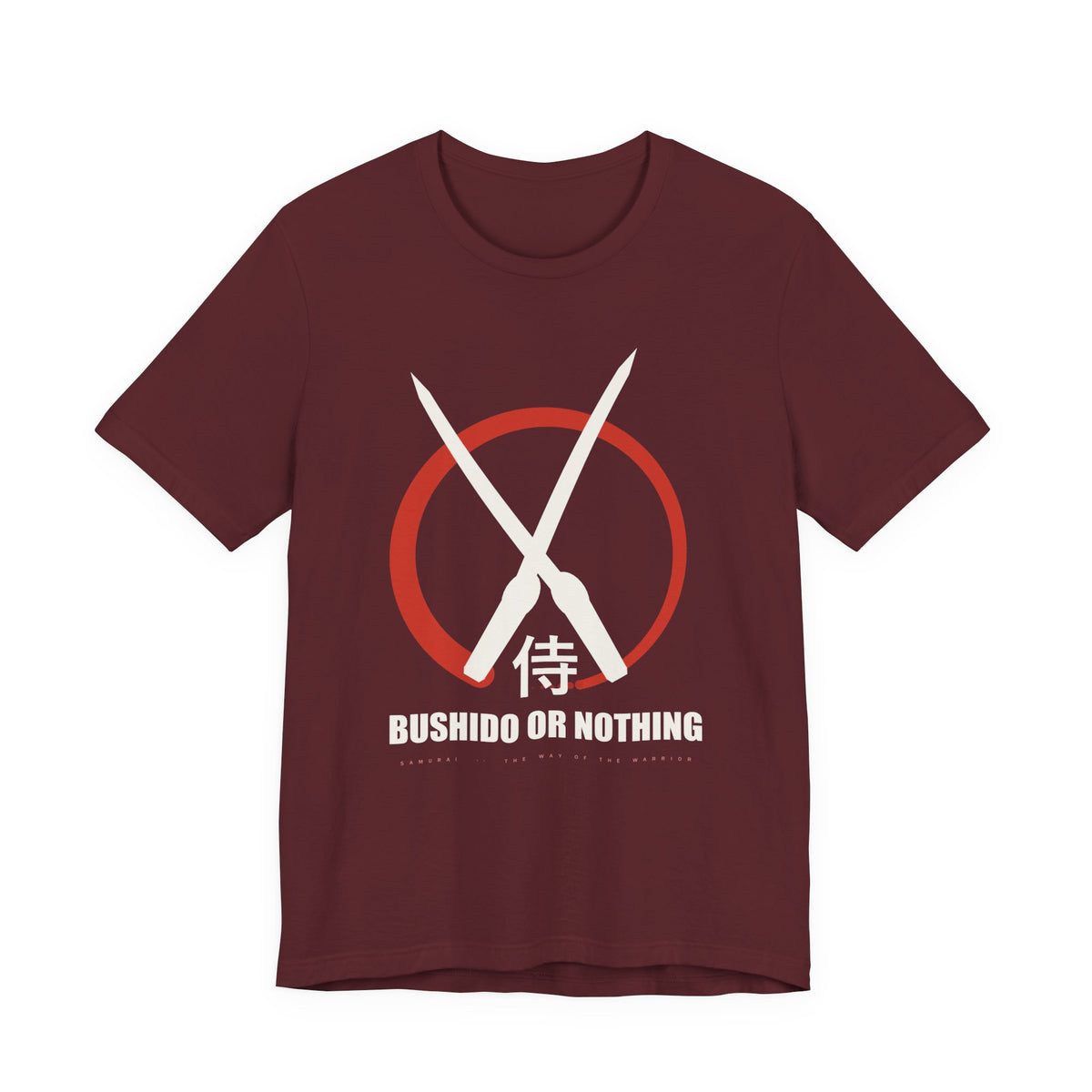 Bushido Anime T-Shirt in Maroon