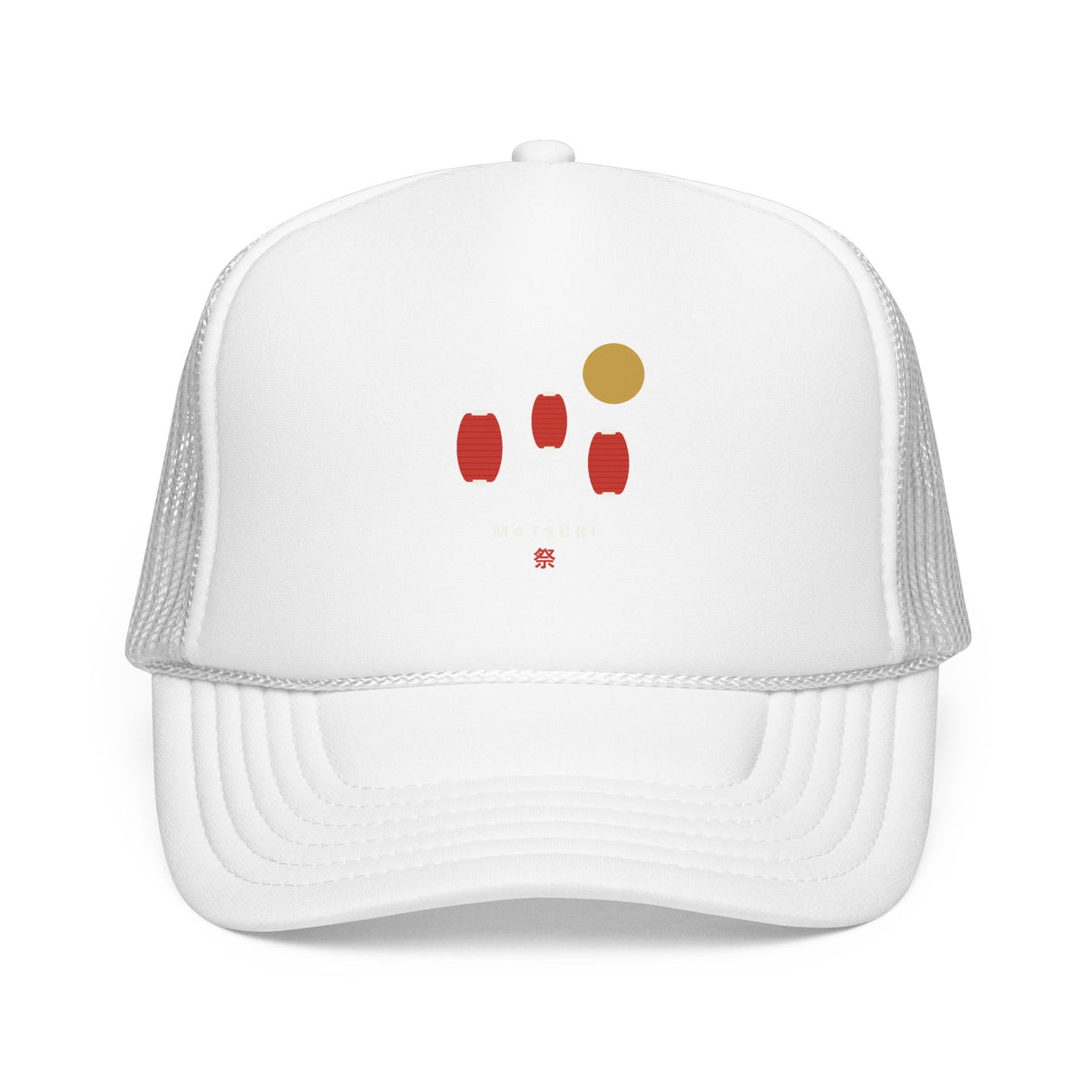 Matsuri Lanterns Trucker Cap in White