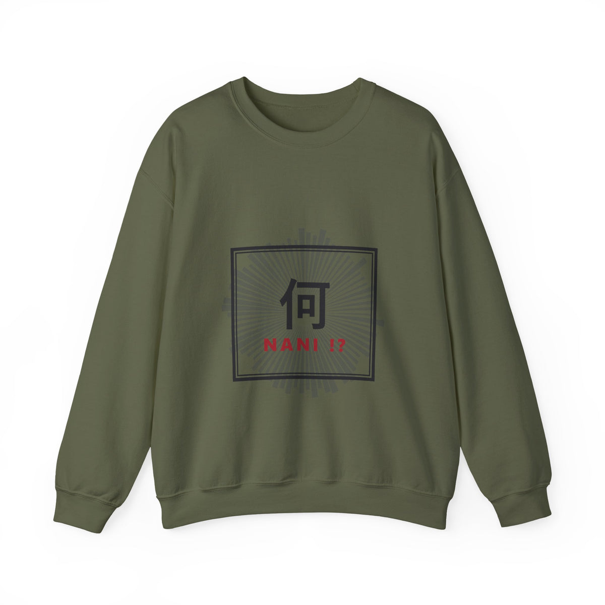 Nani!? Sweatshirt in Military Green