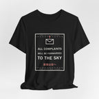All Complaints Will Be Forwarded To The Sky Funny Anime T-Shirt - original anime design, view 6
